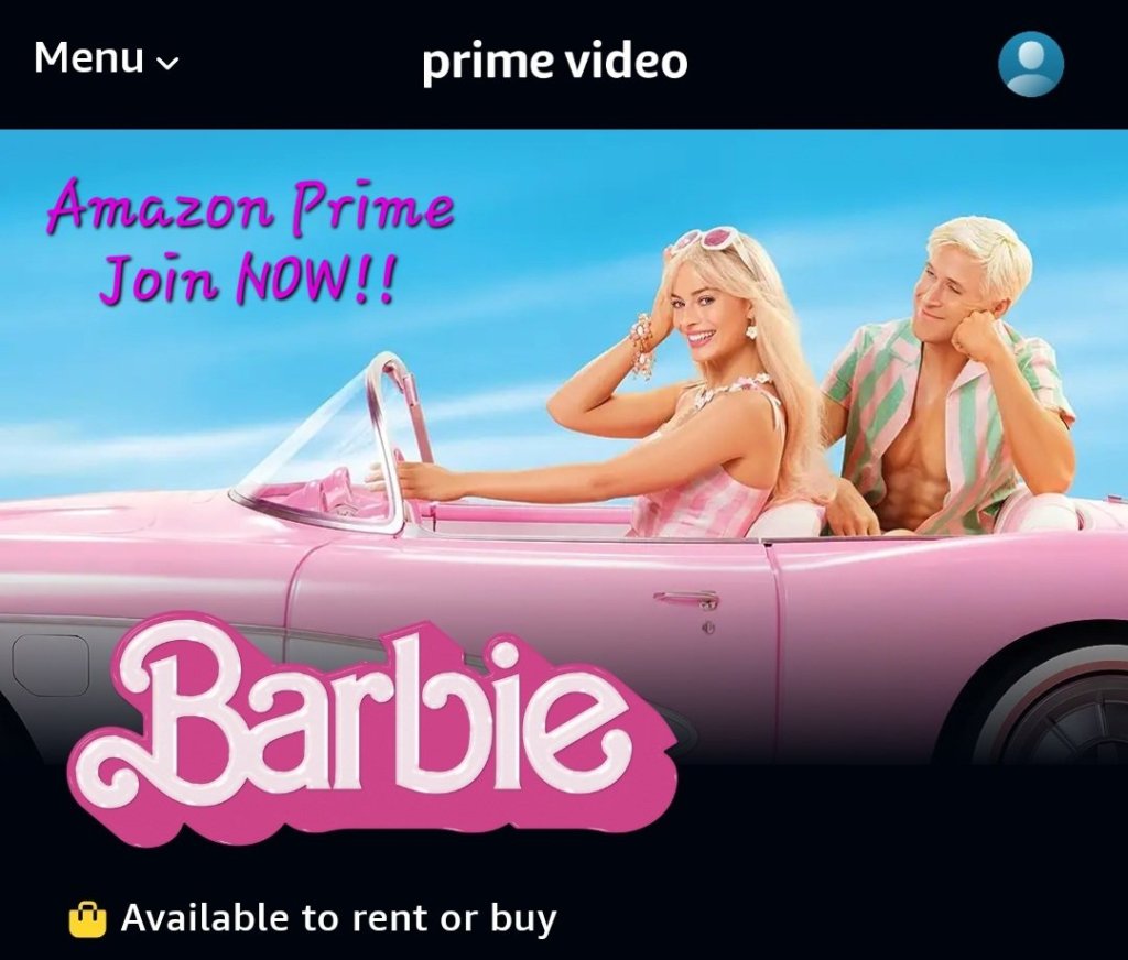 Barbie on Amazon Prime Video 